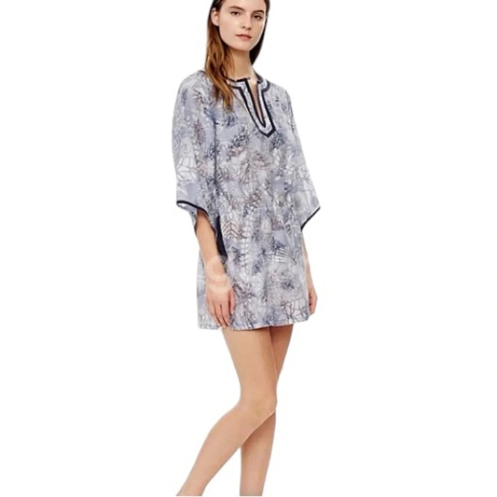 Tory‎ Burch Top/Swimsuit Cover Sz S Blue EUC